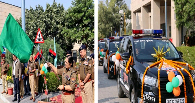Noida Police News : “नोएडा की सड़कों पर अब बिजली-सी दौड़ेगी पुलिस! कमिश्नर लक्ष्मी सिंह ने उतारे 14 नई PRV—रिस्पॉन्स टाइम में आएगा ‘टर्बो’ स्पीड जैसा बदलाव!”, नोएडा पुलिस का मिशन—“सुरक्षा पहले, प्रतिक्रिया तुरंत!”