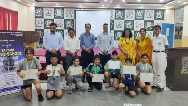 Greater Noida: DWPS में सत्यम इंटर-स्कूल तैराकी चैंपियनशिप में 48 प्रतिभागियों ने किया जलवा, समापन समारोह में मिले पुरस्कार