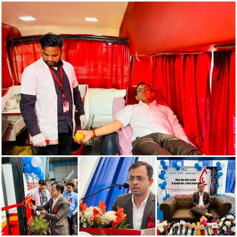 Greater Noida News : डीसीजे ग्रुप के आह्वान पर आयोजित रक्तदान शिविर में 160 रक्तदाताओं ने दी ज़िंदगी की नई उम्मीद, एक सामाजिक संदेश और मानवता की सेवा का अनूठा अनुभव