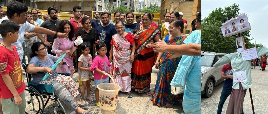 Greater Noida West News: ग्रेटर नोएडा वेस्ट में उग्र प्रदर्शन, महिलाएं चूड़ियों के साथ बिल्डरों को देंगी चेतावनी, ‘या तो समस्याओं का समाधान करो, नहीं तो भुगतो’