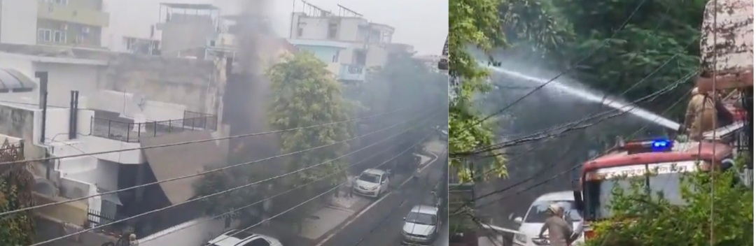 Noida News: नोएडा सेक्टर 26 की बिल्डिंग में लगी आग से हड़कंप, धमाके से दहले लोग, वायरल हुआ वीडियो