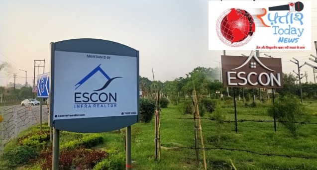 IlLegalBuilder EsconInfraRealtors News , ग्रेटर नोएडा प्राधिकरण और UPSIDA की लापरवाही या मिलीभगत?, खैरपुर गोलचक्कर पर अवैध बिल्डर के साइन बोर्डों का जलवा, एस्कॉन इंफ्रा ने बनाया गोलचक्कर को अपनी पहचान