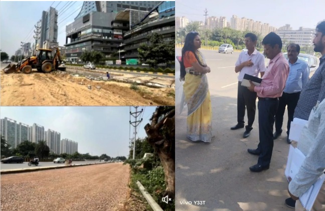 130 MT Road News : इटैड़ा गोलचक्कर पर एसीईओ प्रेरणा सिंह का निरीक्षण सड़क चौड़ीकरण में धीमी रफ्तार पर कड़ी चेतावनी, ट्रैफिक जाम से जल्द मिलेगी राहत!