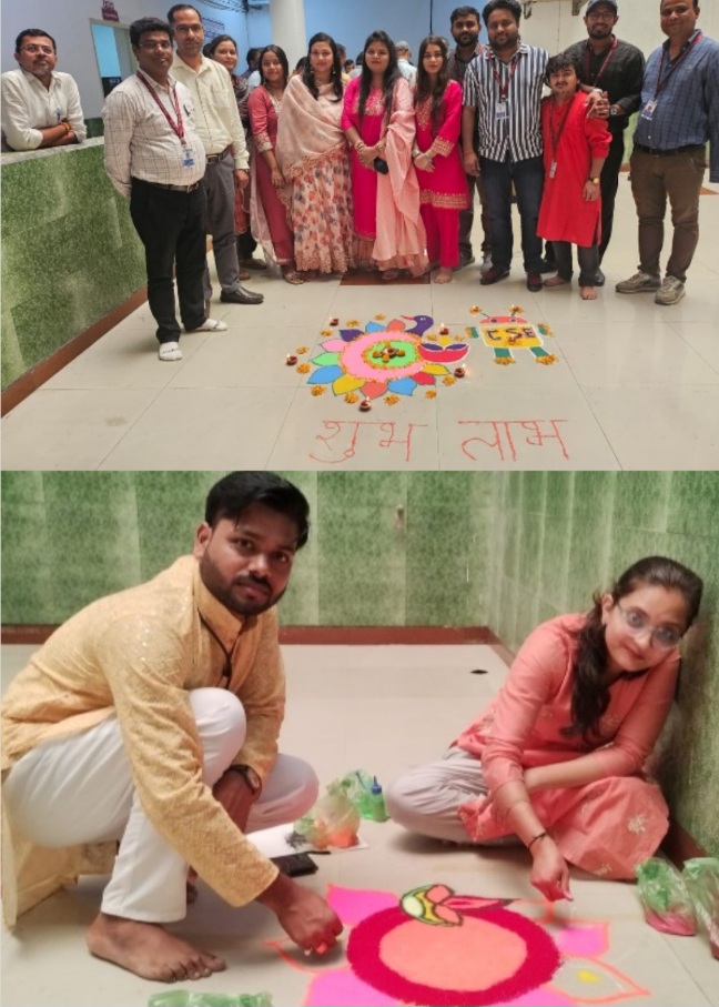 IEC College News : आईईसी कॉलेज में दीपोत्सव का आयोजन, रंगोली प्रतियोगिता में एमबीए संकाय ने मारी बाज़ी, अतिथियों और मीडिया बंधुओं का सम्मान