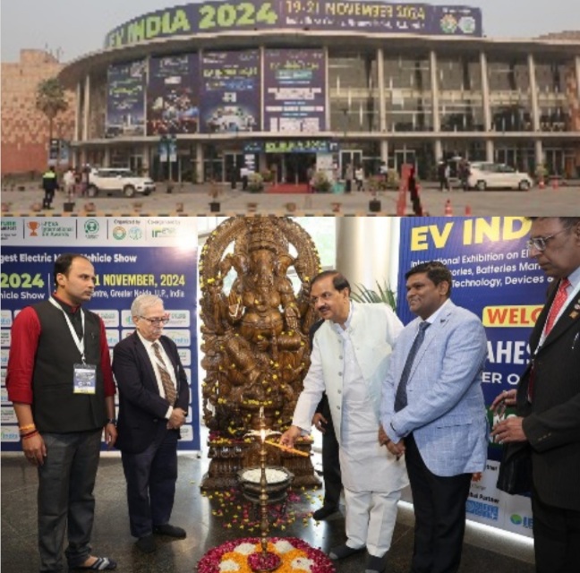 EV India Expo News : ईवी इंडिया एक्सपो 2024, इलेक्ट्रिक वाहनों की दुनिया का महामेला, हरित और टिकाऊ भविष्य की ओर एक कदम, इलेक्ट्रिक वाहनों का सांसद डॉ. महेश शर्मा ने किया उद्घाटन
