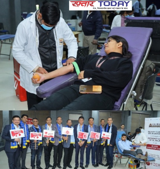 GL Bajaj College News : जीएल बजाज कॉलेज में रक्तदान शिविर का आयोजन, मानवता के लिए प्रेरणादायक कदम, छात्रों और शिक्षकों की भागीदारी