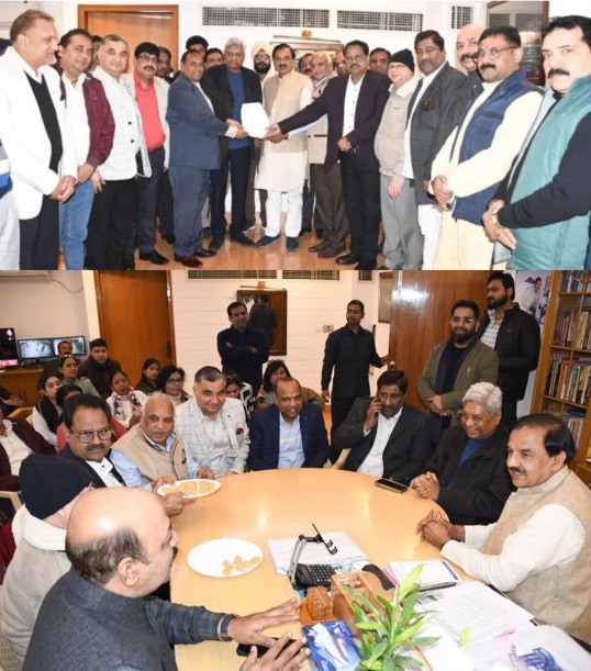 Noida MP News : ऑनलाइन ट्रेडिंग के विरोध में उत्तर प्रदेश उद्योग व्यापार मंडल ने प्रधानमंत्री के नाम सौंपा ज्ञापन, स्थानीय सांसद डॉ. महेश शर्मा ने दिया आश्वासन, व्यापारियों का आक्रोश और सुझाव