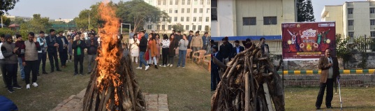 IEC College News : आईईसी कॉलेज में लोहड़ी उत्सव, परंपरा और उल्लास का संगम, लोहड़ी की अग्नि में दी आहुति