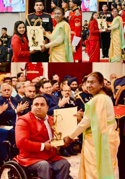 Galgotia University News : महामहिम राष्ट्रपति के हाथों 'अर्जुन अवार्ड' पाने वाले गलगोटिया विश्वविद्यालय के तीन होनहार, जिन्होंने पेरिस पैरालंपिक में रचा इतिहासगर्व का पल, ग्रामीण पृष्ठभूमि से निकलकर अंतरराष्ट्रीय मंच पर चमके गलगोटिया के सितारे
