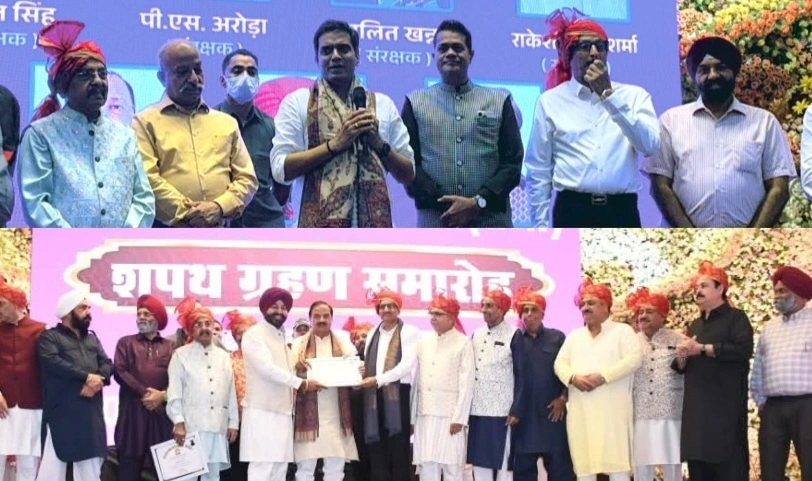 Noida Punjabi Samaj News : नोएडा पंजाबी समाज का शपथ ग्रहण समारोह बना ताकत का इज़हार, एकजुटता की मिसाल पेश कर नेताओं को दिखाया “हम भी हैं निर्णायक”, सांसद महेश शर्मा और विधायक पंकज सिंह की मौजूदगी ने बढ़ाया आत्मविश्वास