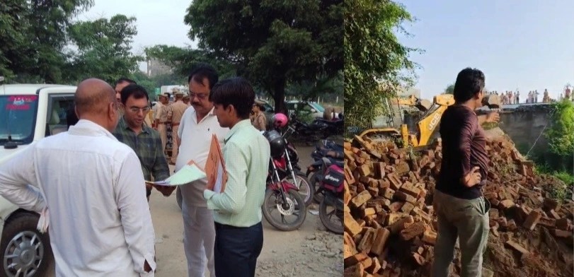 Greater Noida Authority News : ग्रेनो प्राधिकरण की सख़्त कार्रवाई, किसान को आवंटित आबादी भूखंड से हटाया गया अवैध कब्ज़ा, हाईकोर्ट आदेश पर हुई बड़ी कार्रवाई, किसान का हक़ छीना तो प्राधिकरण बना ढाल, अफसरों की टीम ने दिखाई सख़्ती