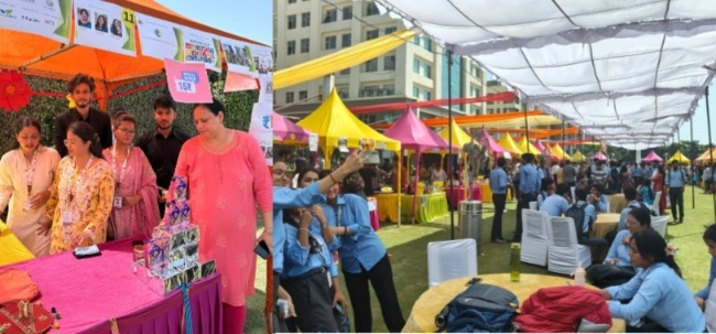GL Bajaj College News : जीएलबीआईएमआर ग्रेटर नोएडा में स्टूडेंट्स ने दिखाया उद्यमशीलता का जादू, स्टॉल्स और क्रिएटिव आइडियाज़ ने जीता दिल, स्टॉल्स में दिखी क्रिएटिविटी और बिज़नेस माइंड, बड़े ब्रांड्स और पूर्व छात्रों की भागीदारी