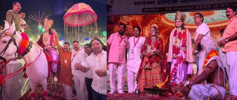 Surajpur Ramlila : सूरजपुर में श्री आदर्श रामलीला का दिव्य मंचन, सीता स्वयंवर और राम बारात ने बांधा समां, श्रद्धा-भक्ति के संग झूमे भक्तजन, राम बारात का आलौकिक दृश्य, सीता स्वयंवर का दिव्य मंचन