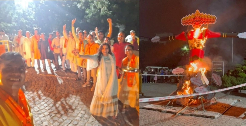 Paramount Vijaydashmi News : पैरामाउंट गोल्फ फॉरेस्ट सोसाइटी में विजयादशमी महोत्सव 2025, असत्य पर सत्य, अधर्म पर धर्म और अहंकार पर मर्यादा की अद्भुत जीत, श्रीराम की झांकी और रथयात्रा बनी आकर्षण का केंद्र