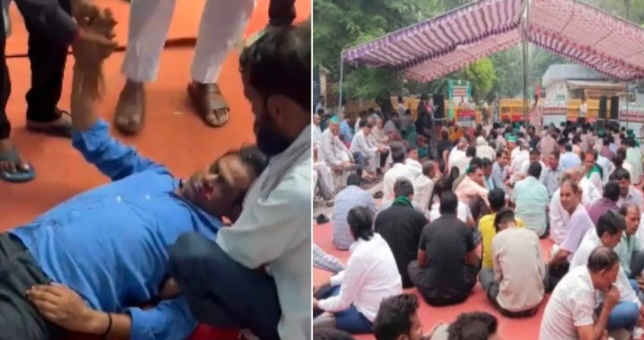Noida Authority Farmers News : नोएडा प्राधिकरण पर किसानों का धरना जारी, एक प्रदर्शनकारी की तबीयत बिगड़ी, एंबुलेंस न होने पर रोष, “आश्वासन नहीं, हक लेकर जाएंगे”, नोएडा प्राधिकरण किसानों के मुद्दे पर साधी चुप्पी