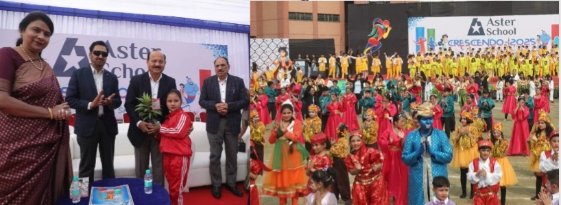 Aster Public School News : “एस्‍टर स्कूल में प्रतिभा, परिश्रम और परंपरा का महाकुंभ, खेल, संस्कृति, सम्मान और शिक्षा का संगम बना वार्षिक महोत्सव”, जब मंच चमका, मैदान गूंजा और छात्रों की उपलब्धियों ने अभिभावकों का मन गर्व से भर दिया, एस्टर समूह के अध्यक्ष और  मुख्य अतिथि डॉ. वी.के. शर्मा का प्रेरक संबोधन