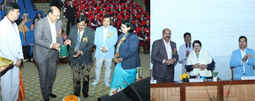 Sharda University News : शारदा स्कूल ऑफ़ नर्सिंग साइंस, शारदा यूनिवर्सिटी में आयोजित हुआ लैंप लाइटिंग एवं शपथ ग्रहण समारोह, नई पीढ़ी के नर्सिंग छात्रों ने संभाली सेवा की कमान, प्रो-चांसलर वाई.के. गुप्ता ने दिए सेवा-भाव और सत्यनिष्ठा के मंत्र