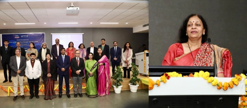 Sharda University News : शारदा विश्वविद्यालय ने आयकर अधिनियम 2025 के प्रावधानों पर प्रधान मुख्य आयकर आयुक्त श्रीमती अपर्णा करण के साथ इंटरैक्टिव सत्र का आयोजन किया