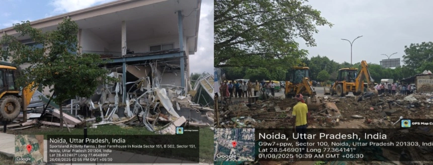 Noida Bhumafia News : भूमाफ़ियाओं पर नोएडा प्राधिकरण का महाप्रहार!, अवैध निर्माण करने वालों की अब खैर नहीं, बुलडोज़र–सीलिंग–एफआईआर से मचा हड़कंप, 174 अतिक्रमणकर्ता रडार पर, 527 नोटिस जारी, जनता के लिए सीधा संदेश “अवैध कॉलोनियों से रहें दूर”