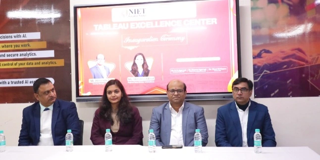NIET College News : डेटा से भविष्य तक, NIET में खुली Salesforce की पहली Tableau लैब, छात्रों के सपनों को मिली एनालिटिक्स की उड़ान, एजेंटिक एनालिटिक्स: अब AI सिर्फ बताएगा नहीं, काम भी करेगा, Salesforce और NIET का साझा विज़न