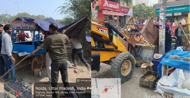 Noida Authority News : नोएडा में चला अतिक्रमण पर बड़ा बुलडोज़र अभियान, 25 स्थानों से हटे अवैध कब्जे, प्राधिकरण की सख्त कार्रवाई जारी, जाममुक्त और सुरक्षित शहर की दिशा में पहल, शिकायतों पर त्वरित संज्ञान