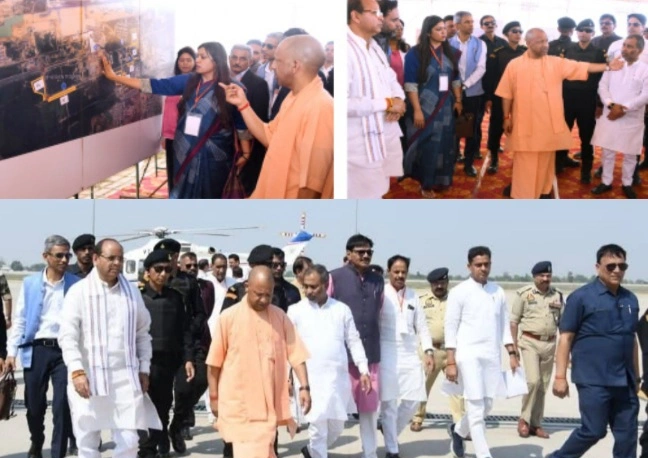 CM Visit Jewar Airport : “जेवर एयरपोर्ट का महामंच तैयार!”, सीएम का सख्त निरीक्षण, 28 मार्च को इतिहास रचेगा नोएडा इंटरनेशनल एयरपोर्ट, तैयारियों का हाई-लेवल ऑडिट, हर बिंदु पर सीएम की पैनी नजर, ट्रैफिक, सुरक्षा और भीड़ प्रबंधन पर फुल फोकस, “28 मार्च”—सिर्फ तारीख नहीं, इतिहास का दिन