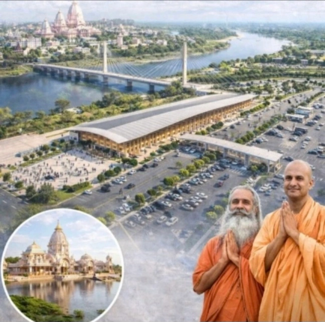 Mathura YEIDA News : “अब वृंदावन में नहीं लगेगा जाम!, यमुना किनारे बनेगा मेगा पिलग्रिम गेटवे सेंटर, पार्किंग से लेकर दर्शन तक सब होगा आसान”, “यमुना किनारे 17.5 हेक्टेयर में बनेगी विशाल पार्किंग, जाम से मिलेगी राहत”, “4.1 किमी नई सड़क और सस्पेंशन ब्रिज से जुड़ेगा पूरा नेटवर्क”