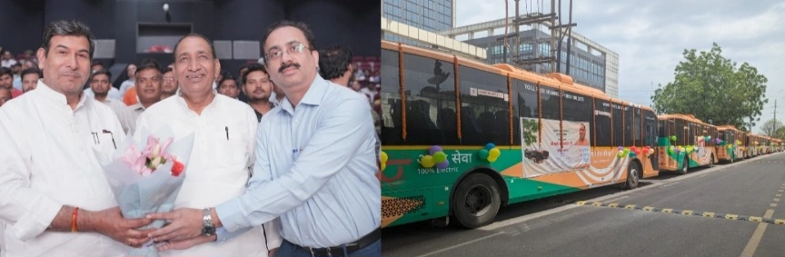 Breaking News : ग्रेटर नोएडा की जनता का इंतजार खत्म!, मुख्यमंत्री योगी की बड़ी सौगात, अब जेवर एयरपोर्ट तक नहीं बदलनी पड़ेगी गाड़ियां, 25 इलेक्ट्रिक बसों की सौगात से शहर को मिली नई रफ्तार, 20 रुपये में होगा सफर और प्रदूषण भी रहेगा जीरो, ग्रेटर नोएडा से नोएडा इंटरनेशनल एयरपोर्ट तक शुरू हुई आधुनिक इलेक्ट्रिक बस सेवा, चार रूटों से जुड़े गांव, सेक्टर और प्रमुख संस्थान