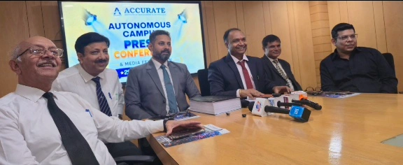 Accurate College News : उच्च शिक्षा में एक्यूरेट ग्रुप ने रचा नया इतिहास!, स्वायत्त दर्जा, AI-सक्षम कैंपस, 90% प्लेसमेंट और करोड़ों के करियर अवसरों के साथ उत्तर भारत में बनाई नई पहचान, HP के साथ साझेदारी से AI, साइबर सिक्योरिटी और क्लाउड टेक्नोलॉजी का मिलेगा प्रशिक्षण, चेयरपर्सन पूनम शर्मा ने बताई भविष्य की रणनीति