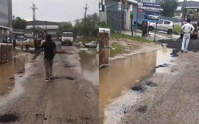 Greater Noida News : बारिश में बह गई गुणवत्ता या जल्दबाज़ी में बिछा दी सड़क?, पानी से लबालब सड़क पर दौड़ा रोलर, साइट-4 के एच ब्लॉक में सामने आया मामला, ग्रेटर नोएडा का VIDEO वायरल होते ही मचा हड़कंप, जांच के आदेश के बाद रुका निर्माण कार्य, IEA एसोसिएशन ने भी जताई चिंता