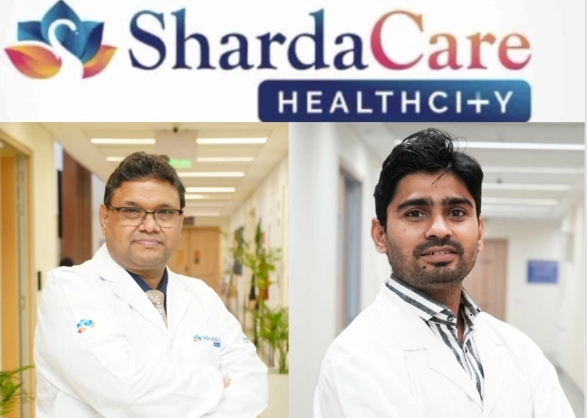 Breaking Sharda HealthCare News : 6 घंटे… एक ऑपरेशन… और मौत को मात!, शारदाकेयर हेल्थसिटी के डॉक्टरों ने रचा मेडिकल इतिहास, एक ही सर्जरी में कैंसर, हार्ट वाल्व और 90% ब्लॉकेज का किया सफल इलाज, दिल्ली-एनसीआर में चिकित्सा क्षेत्र की बड़ी उपलब्धि, 65 वर्षीय महिला को मिला नया जीवन; विशेषज्ञों की संयुक्त टीम ने असंभव लगने वाली चुनौती को बनाया संभव