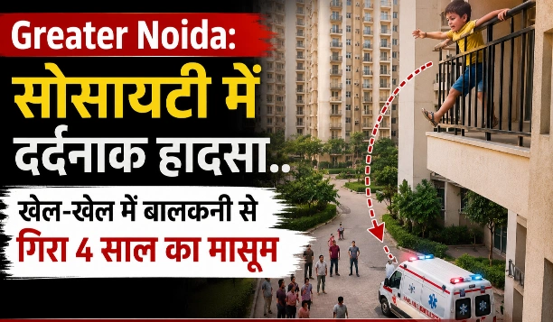 Breaking News : 15वीं मंज़िल से मौत की खामोश छलांग!, खेलते-खेलते बालकनी तक पहुंचा 4 साल का मासूम, ग्रेटर नोएडा की हाईराइज सोसायटी में मातम… एक पल की चूक ने बुझा दिया ‘अंश’ का बचपन, चीख-पुकार से गूंज उठी पूरी सोसायटी