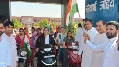 BJP Organization News : भारतीय जनता पार्टी गौतमबुद्धनगर के दादरी में नारी शक्ति की गर्जना, दादरी में स्कूटी-बाइक रैली से महिला सशक्तिकरण का संदेश 3 IMG 2101